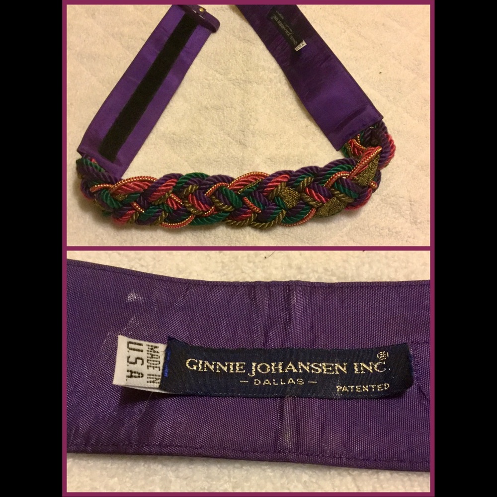Vtg Braided Rope Belt - Picture 2 of 2